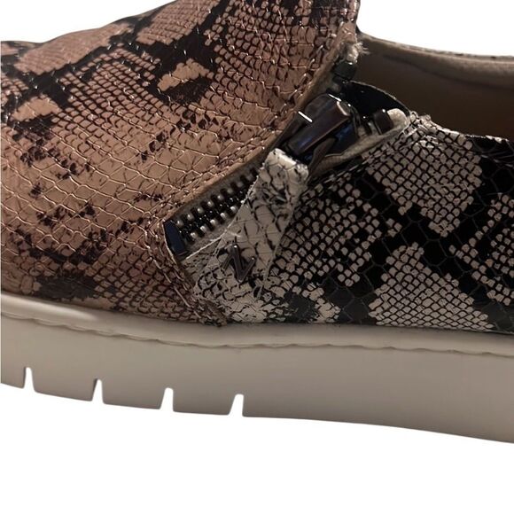 Naturalizer Hawthorn Snake Print Leather Slide Sneaker Loafers Side 7.5 - Picture 7 of 11